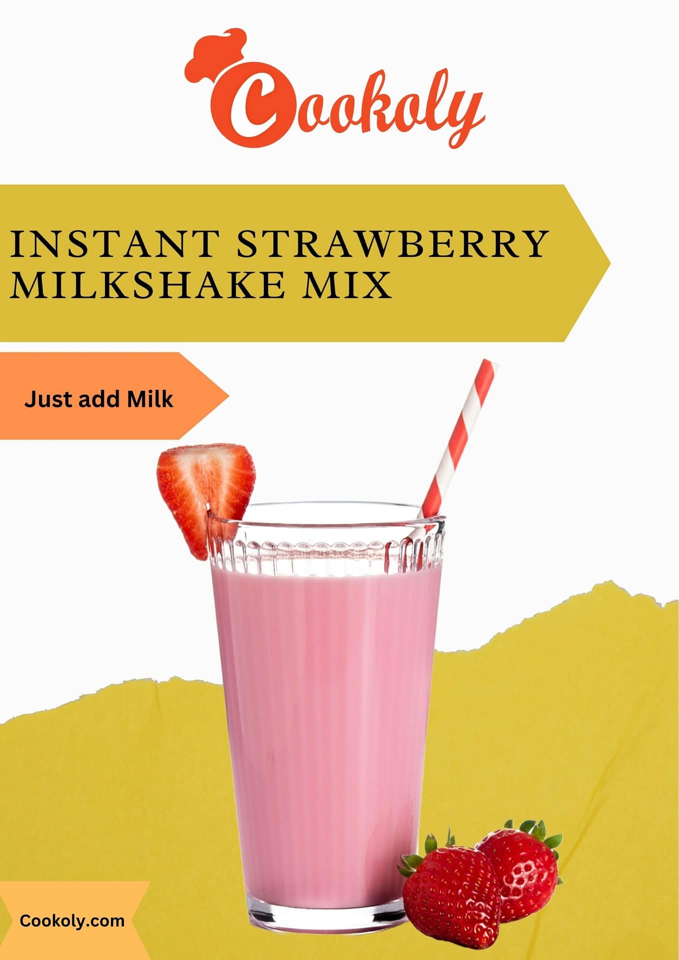Instant Strawberry Milkshake Mix Cookoly